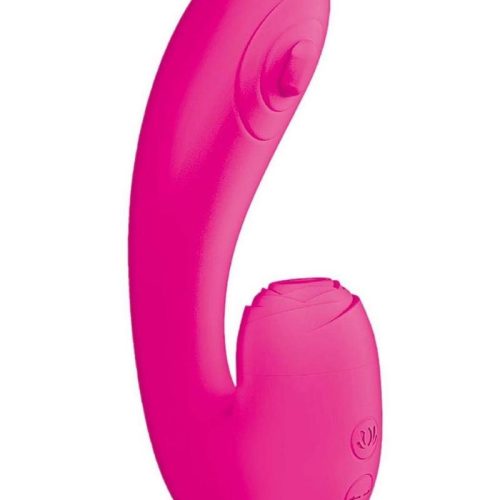 Blaze Suction Thumper Rechargeable Silicone Vibrator Clitoral Stimulator - Pink