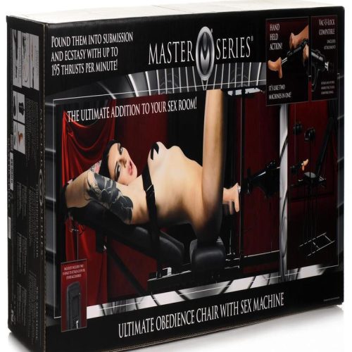 master series obedience chair with sex machine black 18451631 ed37 4856 84ba cd62c2209bae