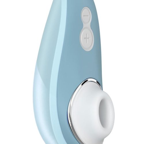 Womanizer Liberty Rechargeable Silicone Clitoral Stimulator - Blue/Powder Blue